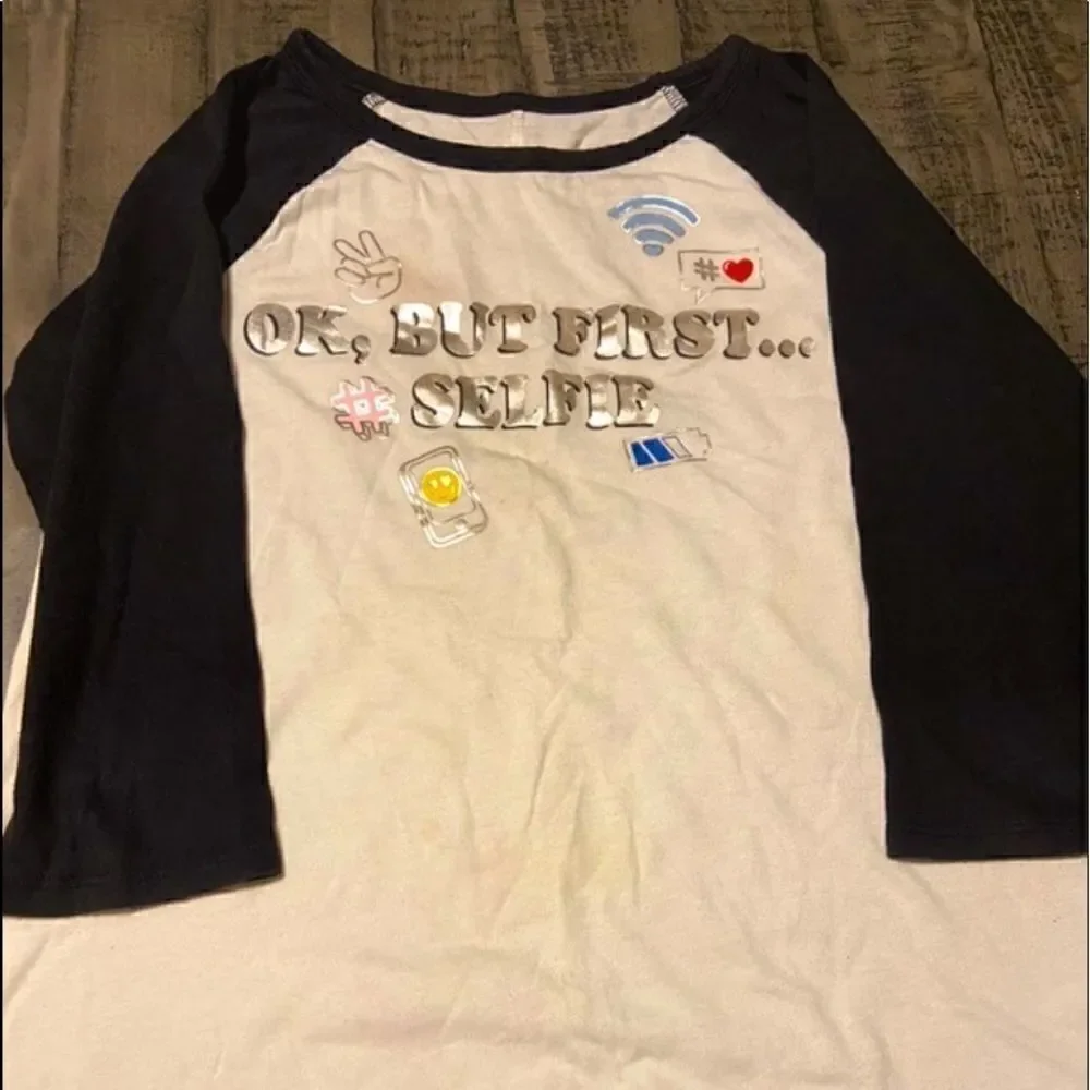 Girls justice 3/4 sleeve top